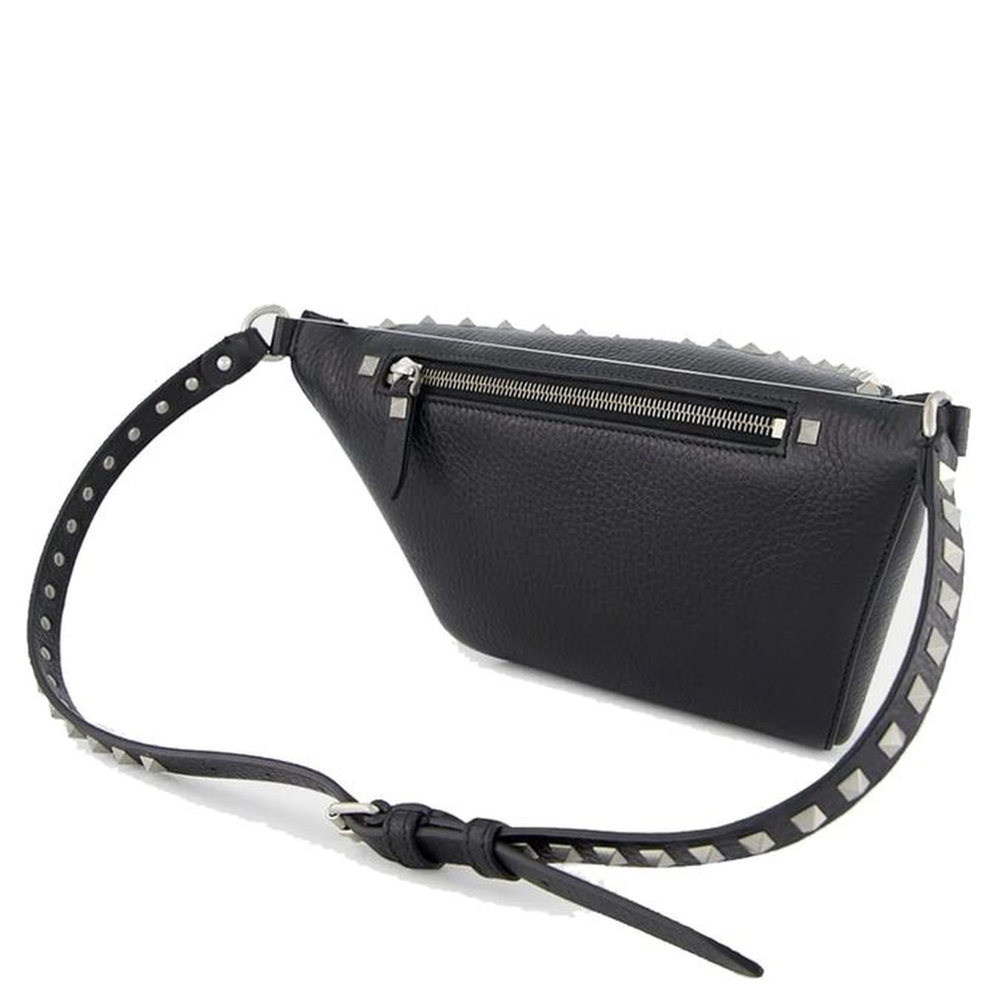 Black Calfskin Belt Bag