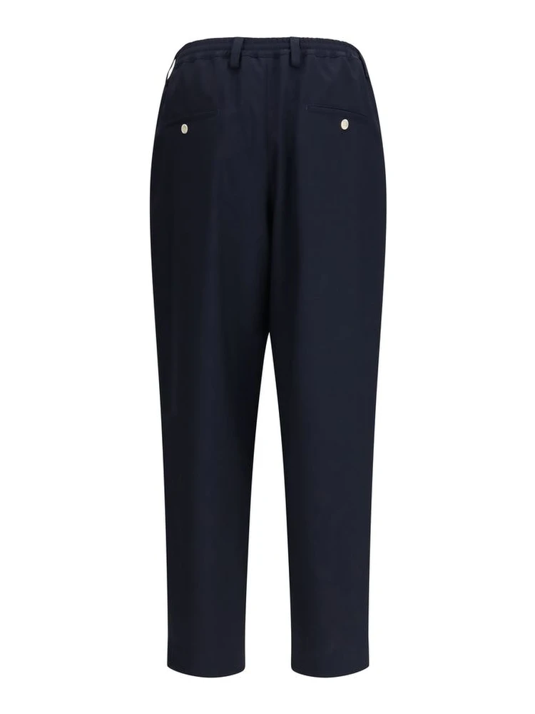 Blue Merino Wool Casual Pants alternative