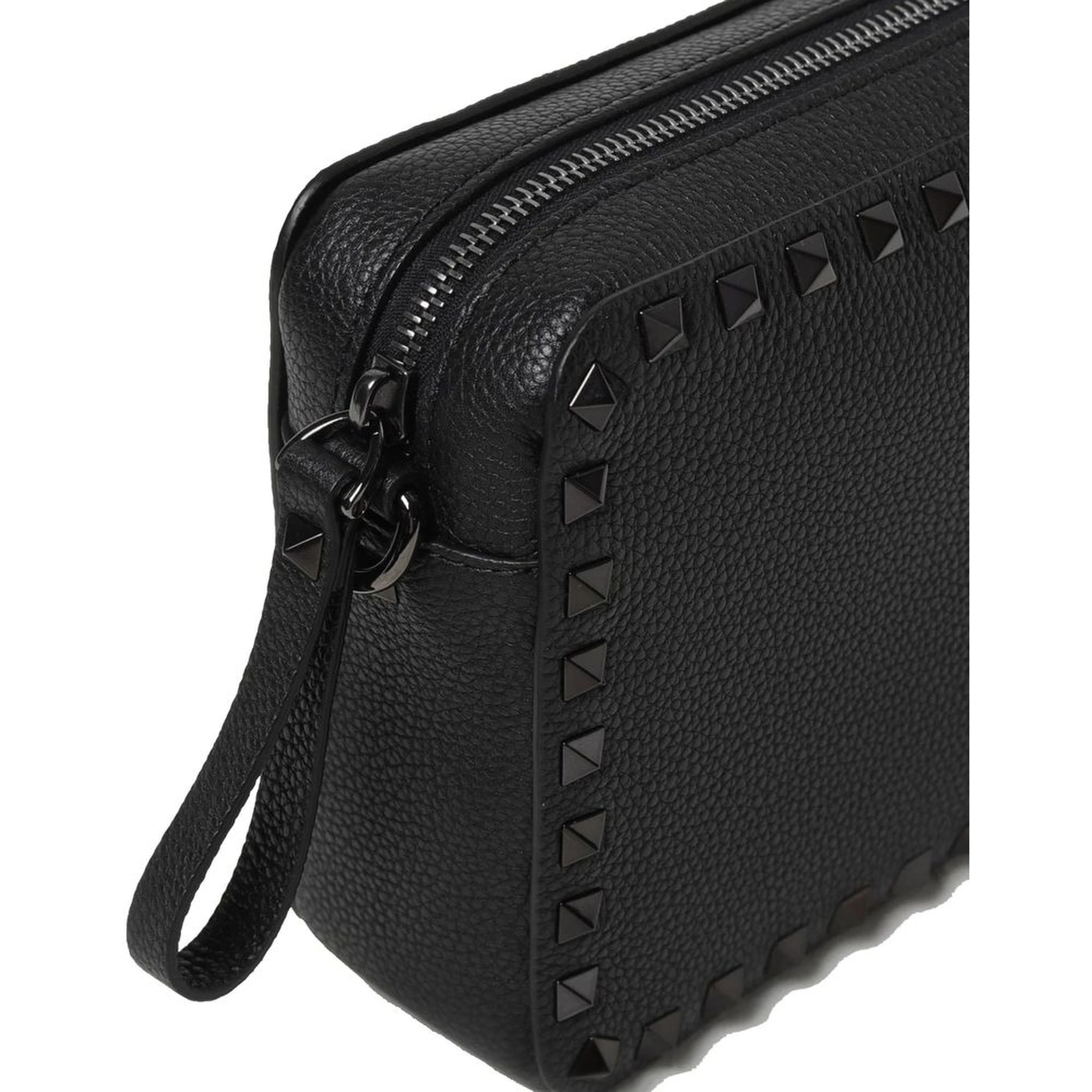 Black Calfskin Shoulder Bag