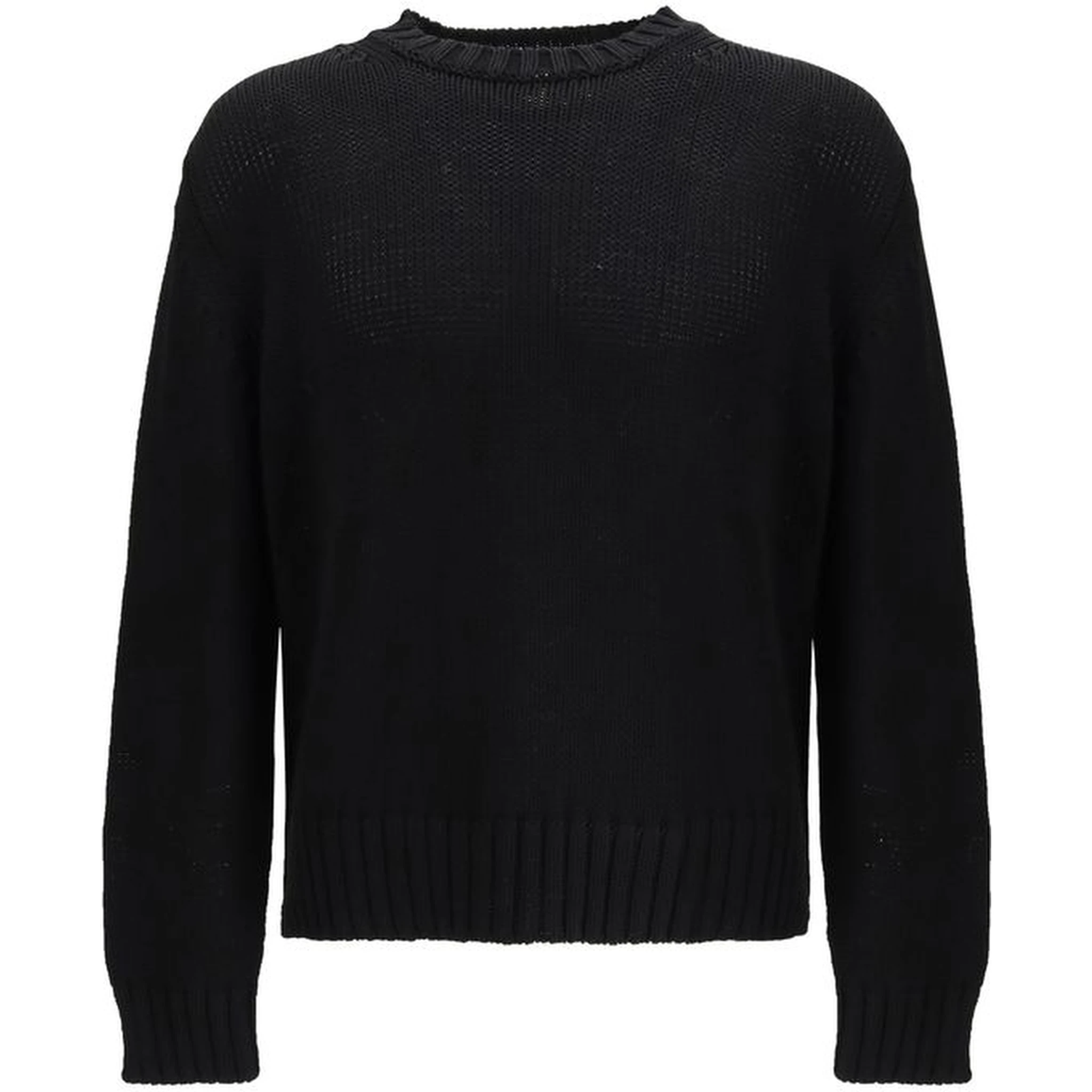 Black Cotton Sweatshirt