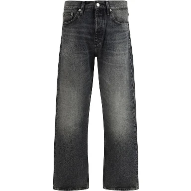 Black Cotton Relaxed Fit Jeans