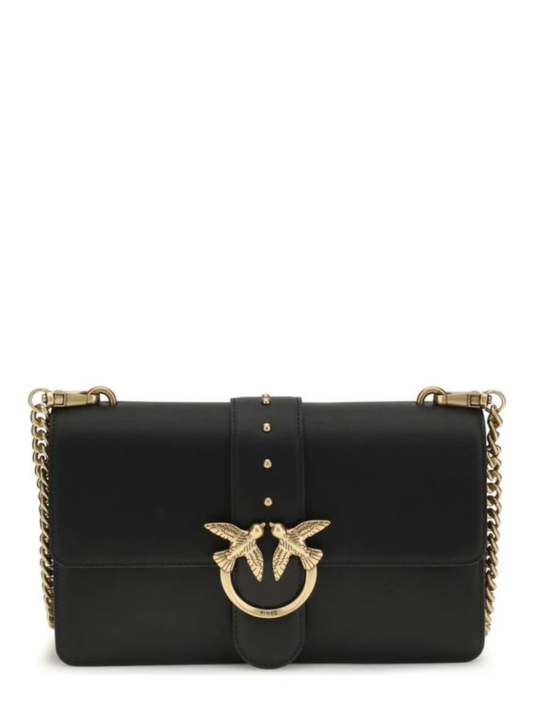 Black Calf Leather Bos Taurus Shoulder Bag