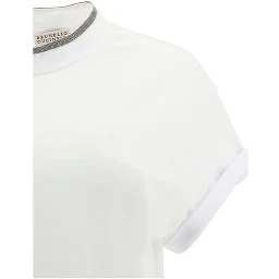 White Elastane T-Shirt