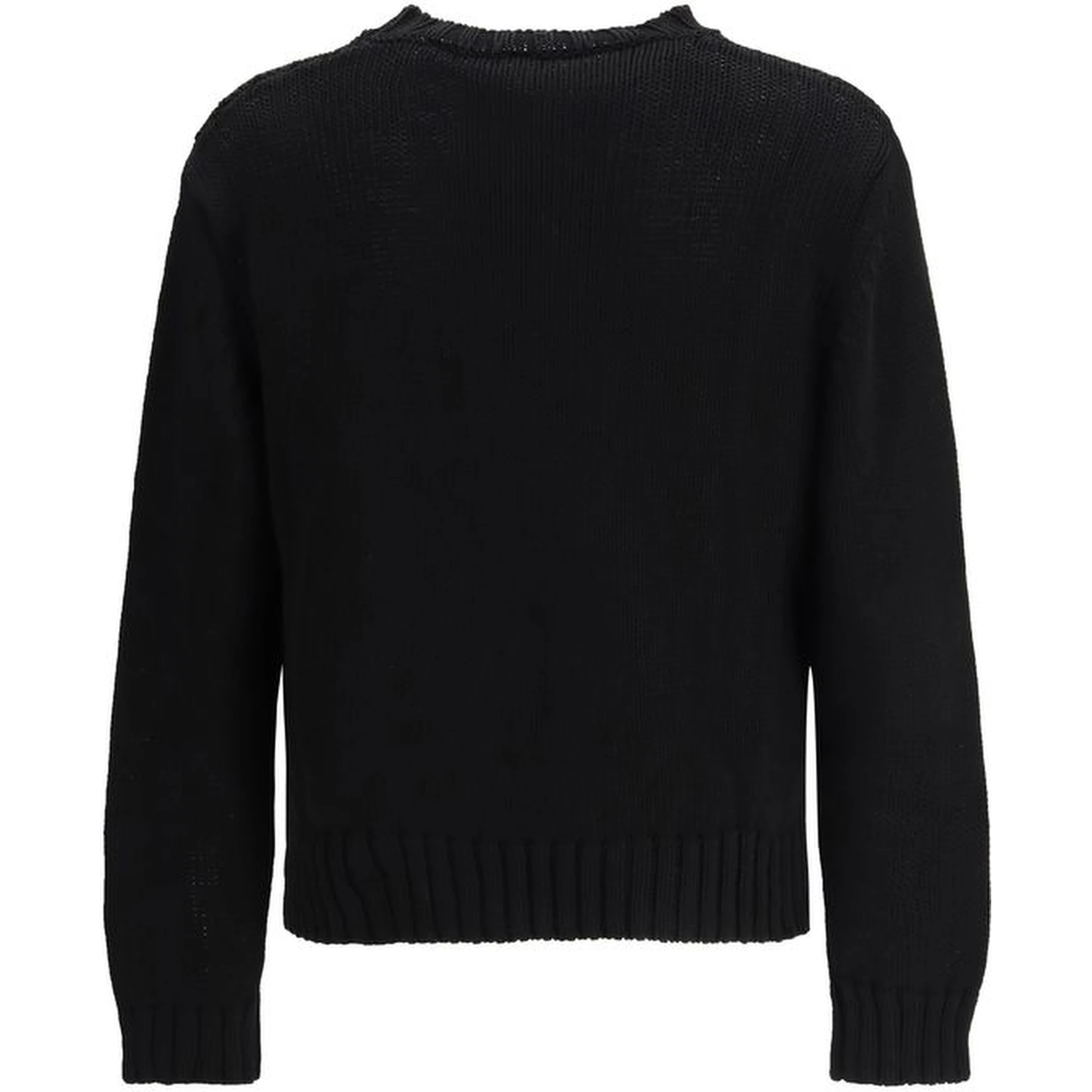 Black Cotton Sweatshirt
