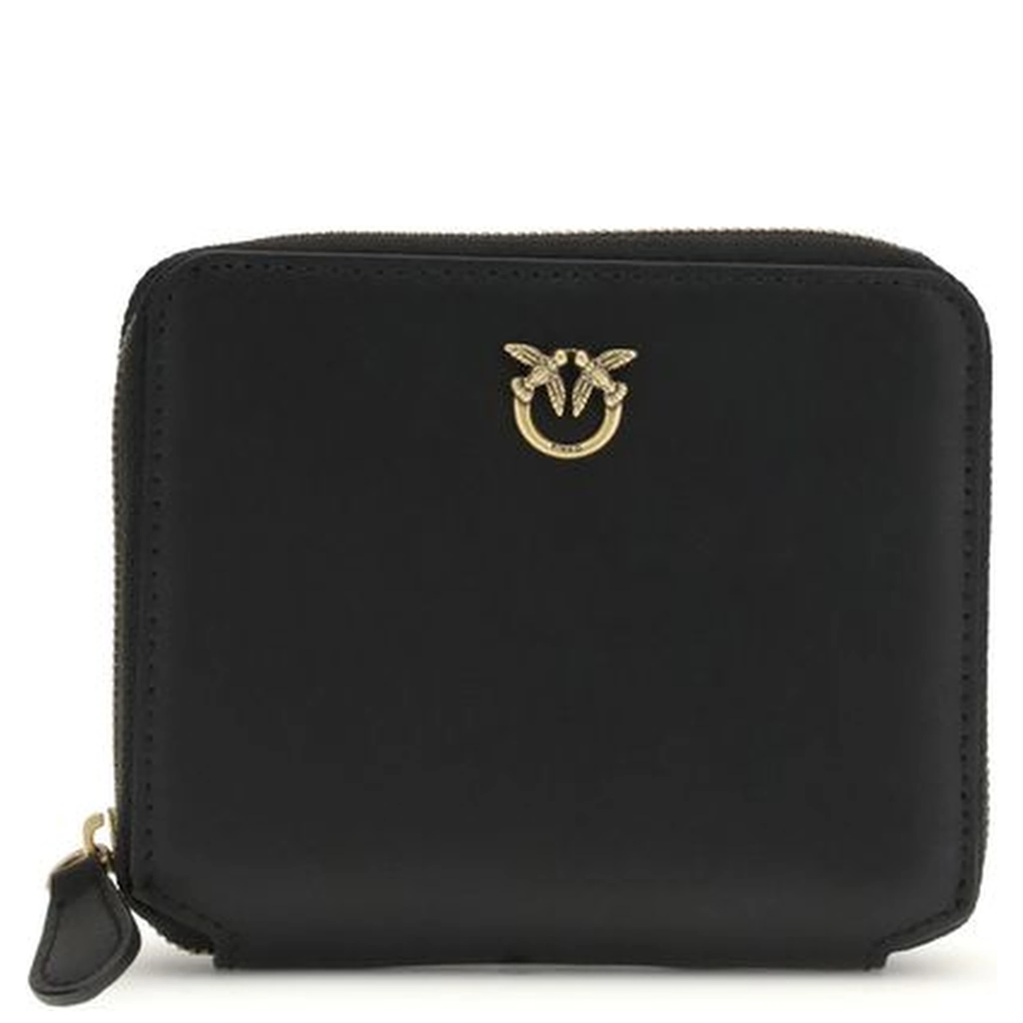 محفظة بوس توروس من جلد العجل الأسود