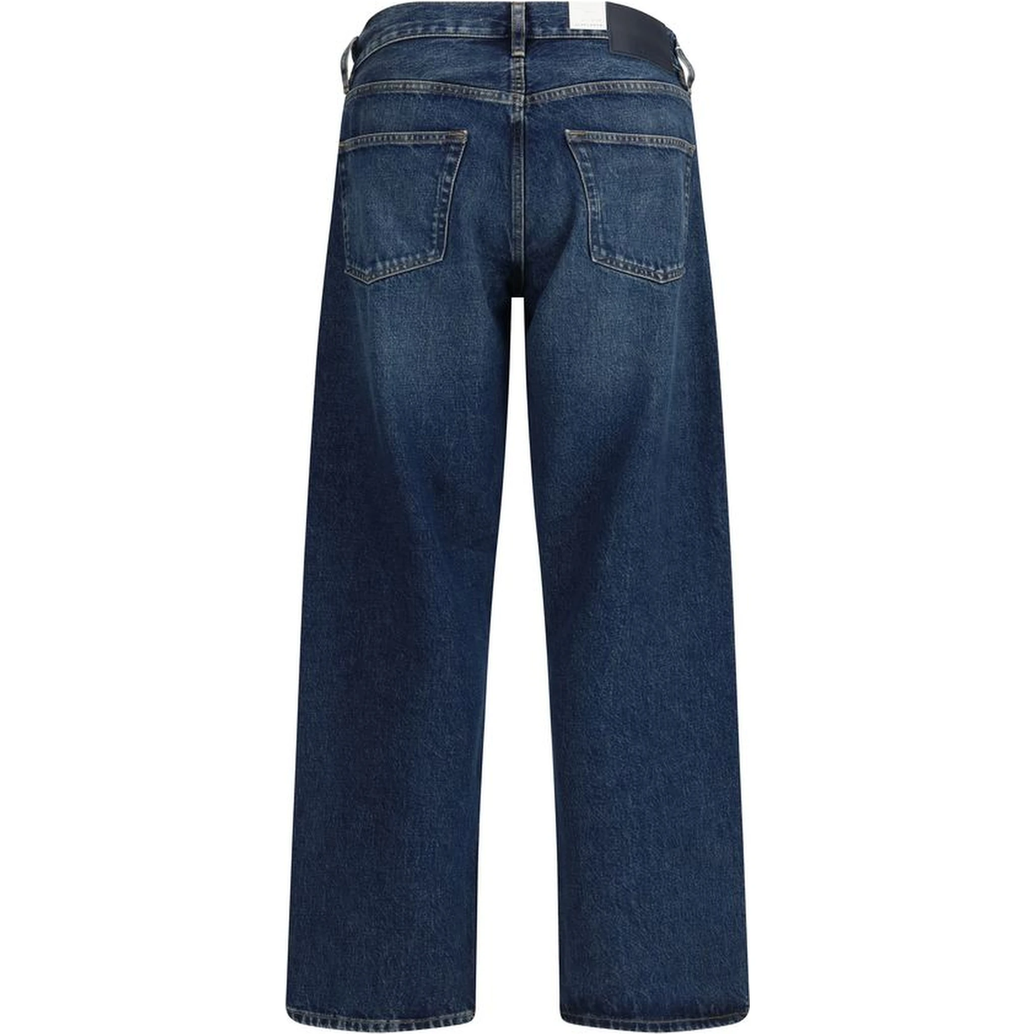 Blue Cotton Relaxed Fit Jeans