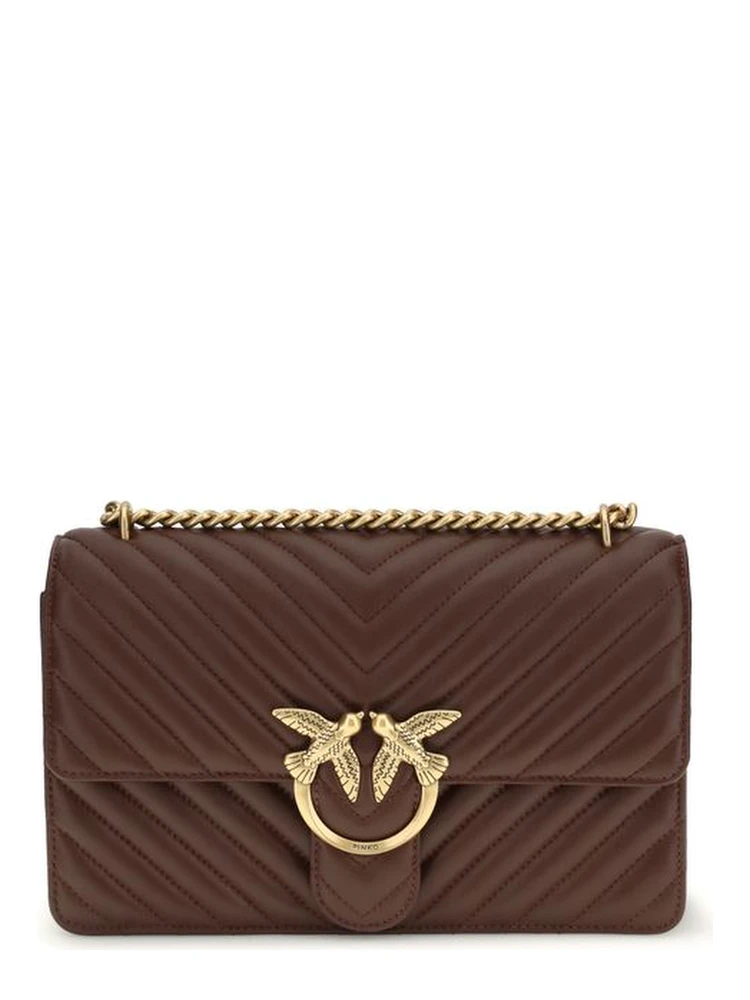 Brown Calf Leather Bos Taurus Shoulder Bag
