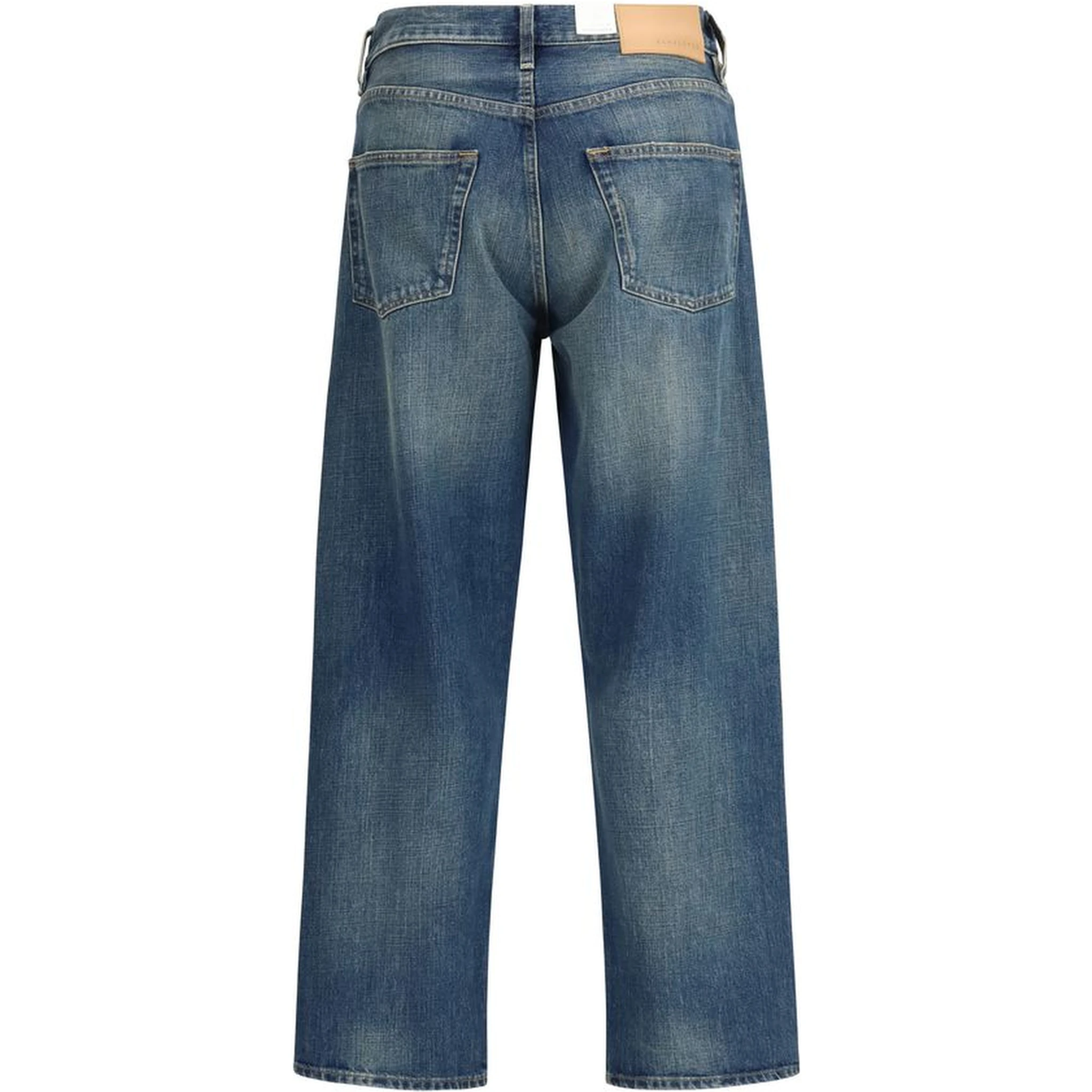 Blue Cotton Relaxed Fit Jeans