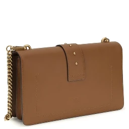 حقيبة كتف بوس توروس من جلد العجل البني