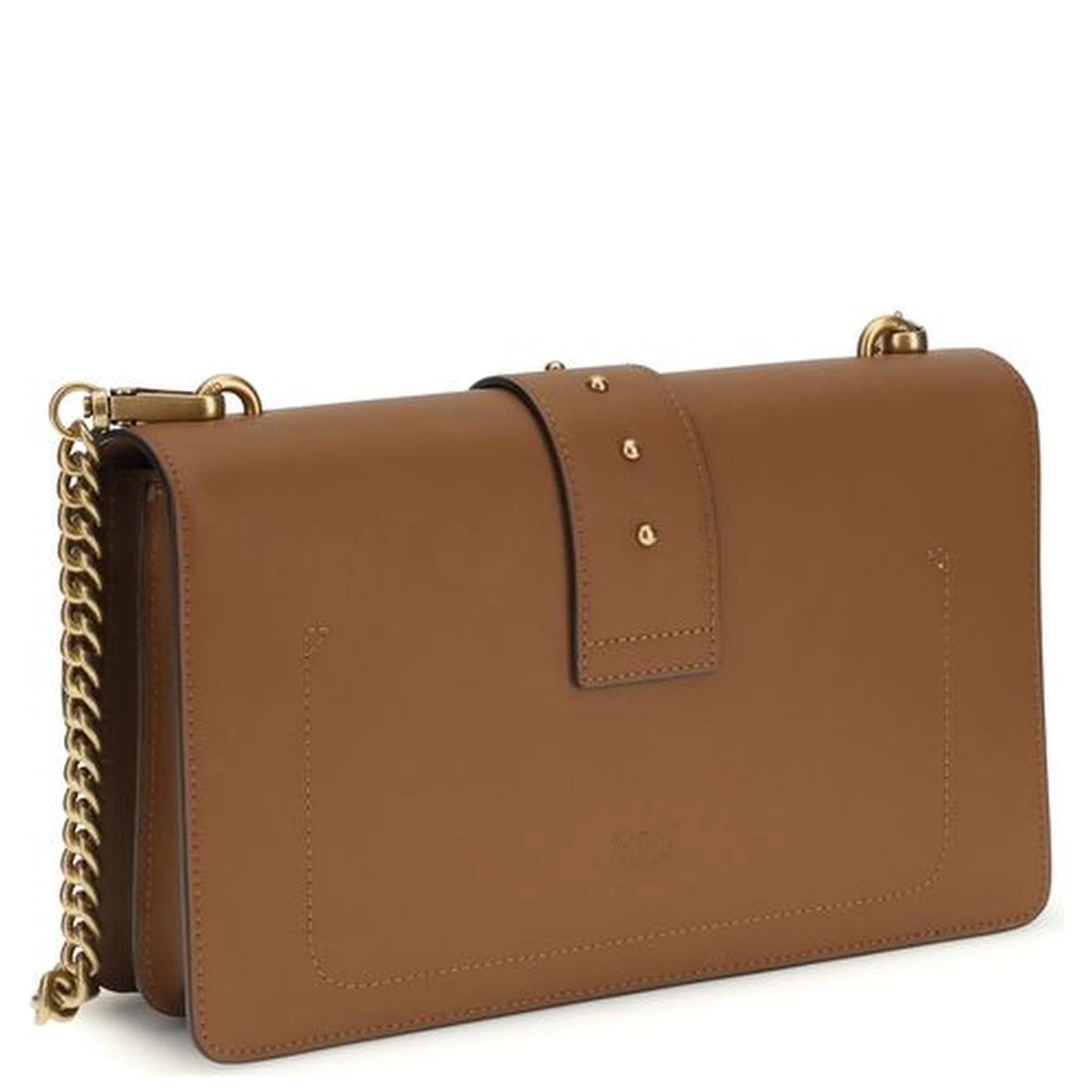 حقيبة كتف بوس توروس من جلد العجل البني