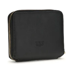 محفظة بوس توروس من جلد العجل الأسود