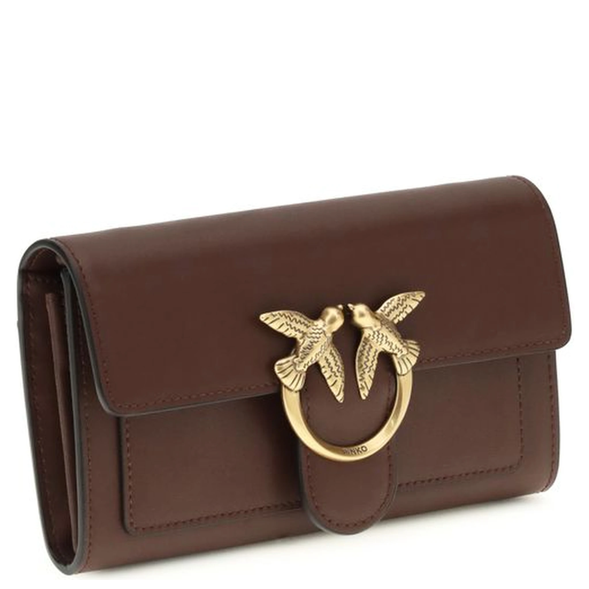 حقيبة كتف بوس توروس من جلد العجل البني