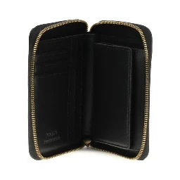 محفظة بوس توروس من جلد العجل الأسود