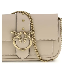 حقيبة كتف بوس توروس من جلد العجل البيج