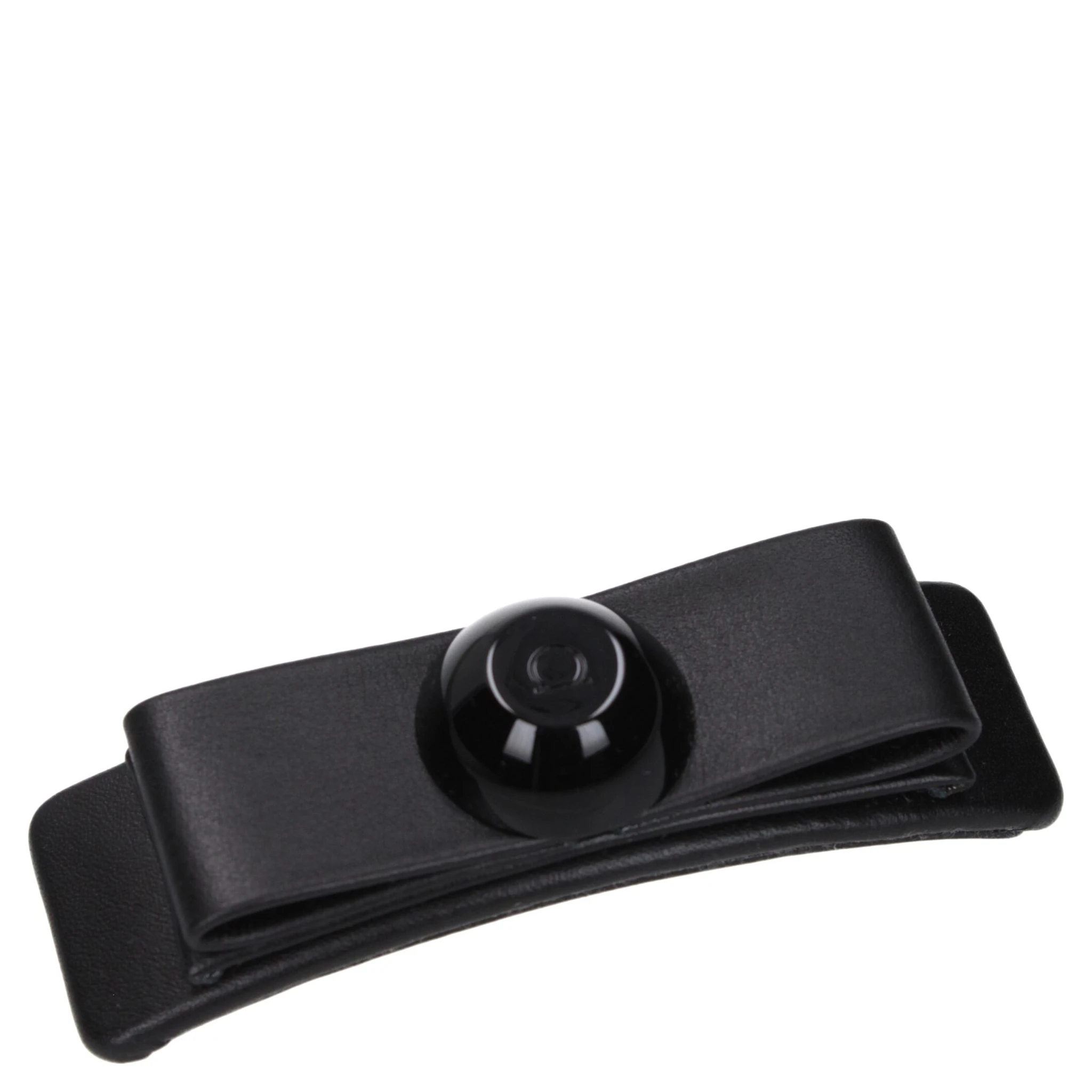 Black Leather Hair Clip