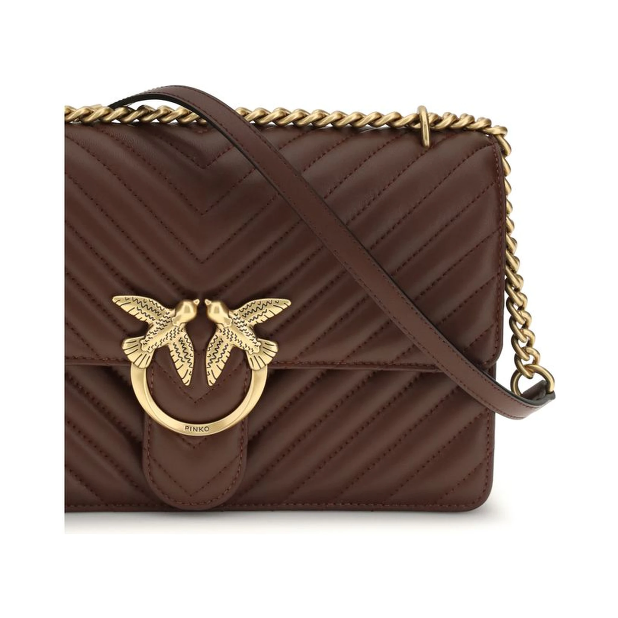 Brown Calf Leather Bos Taurus Shoulder Bag
