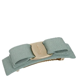 Green Fabric Hair Bow