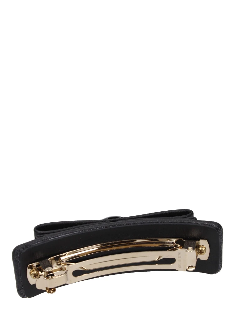 Black Leather Hair Clip alternative