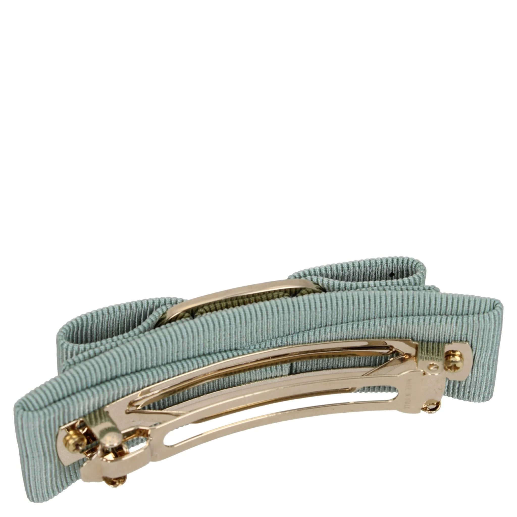 Green Fabric Hair Bow