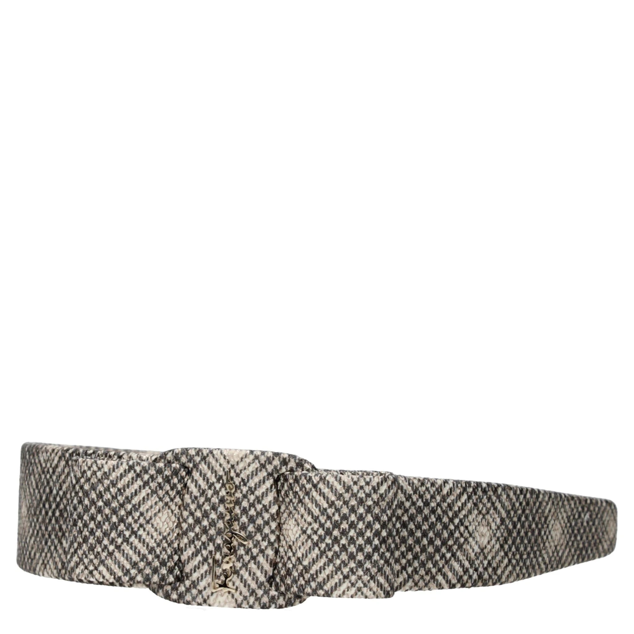 Beige Leather Hair Bow