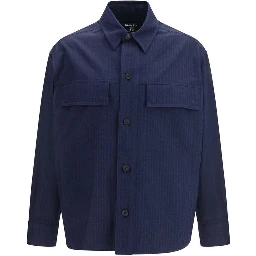 Blue Cotton Shell Jacket