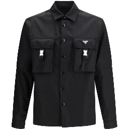 Black Recycled Polyamide Jackets And Coat