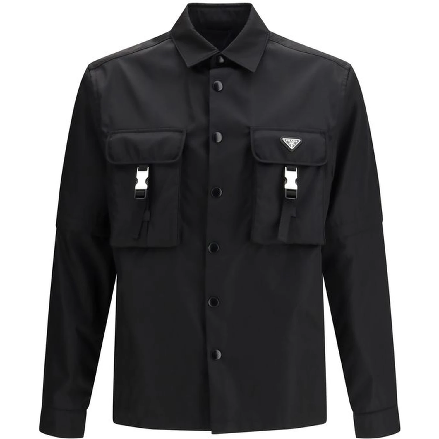 Black Recycled Polyamide Jackets And Coat