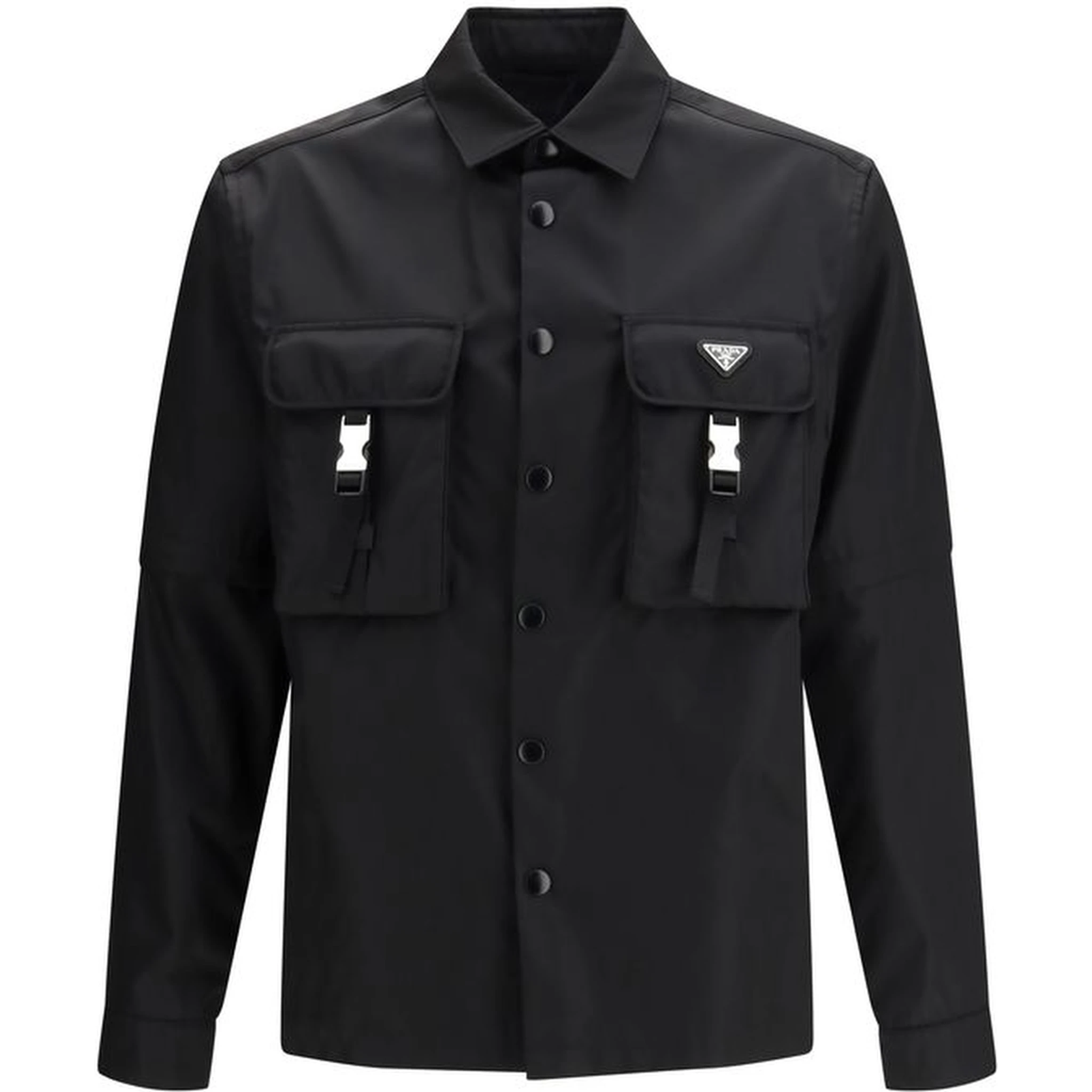 Black Recycled Polyamide Jackets And Coat