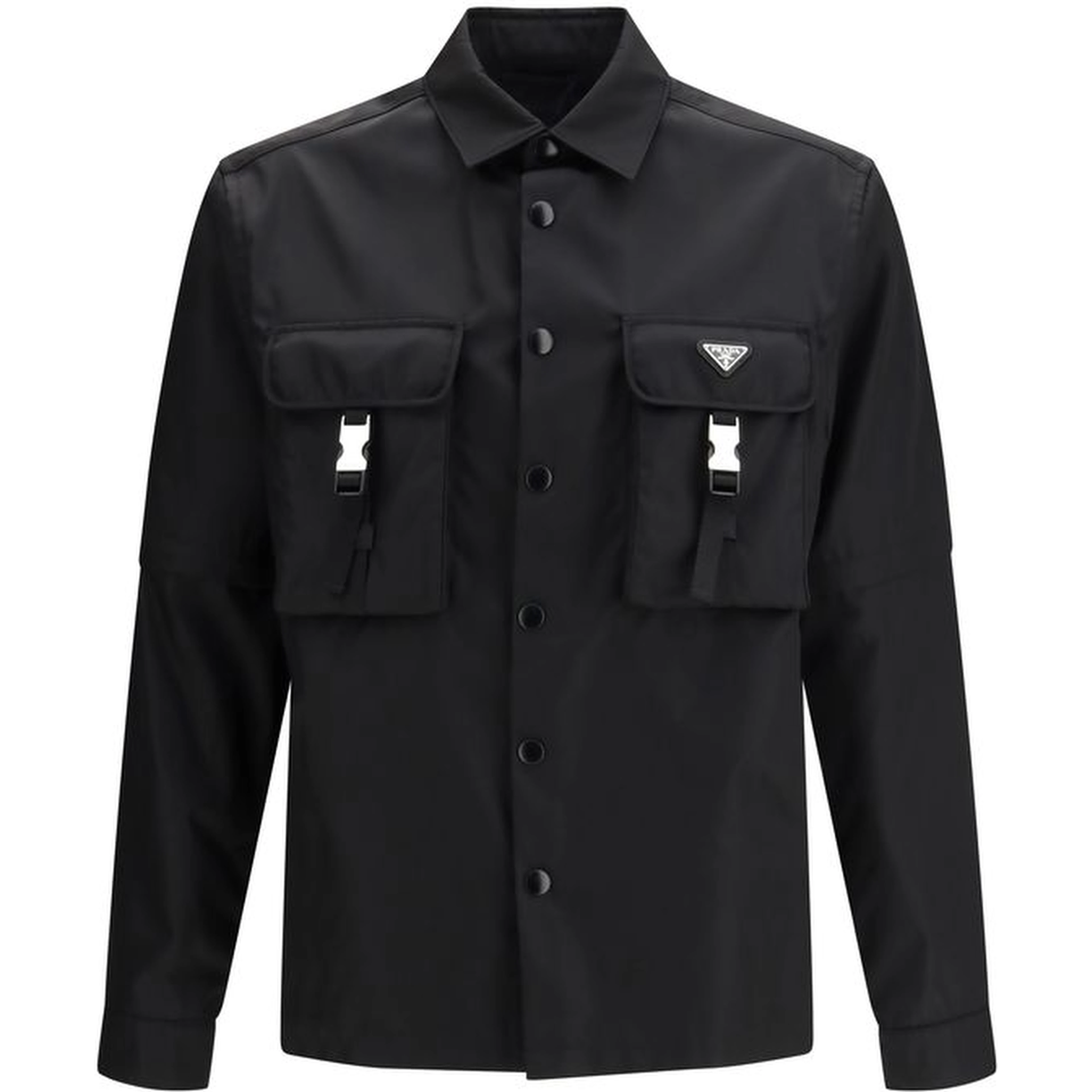 Black Recycled Polyamide Jackets And Coat
