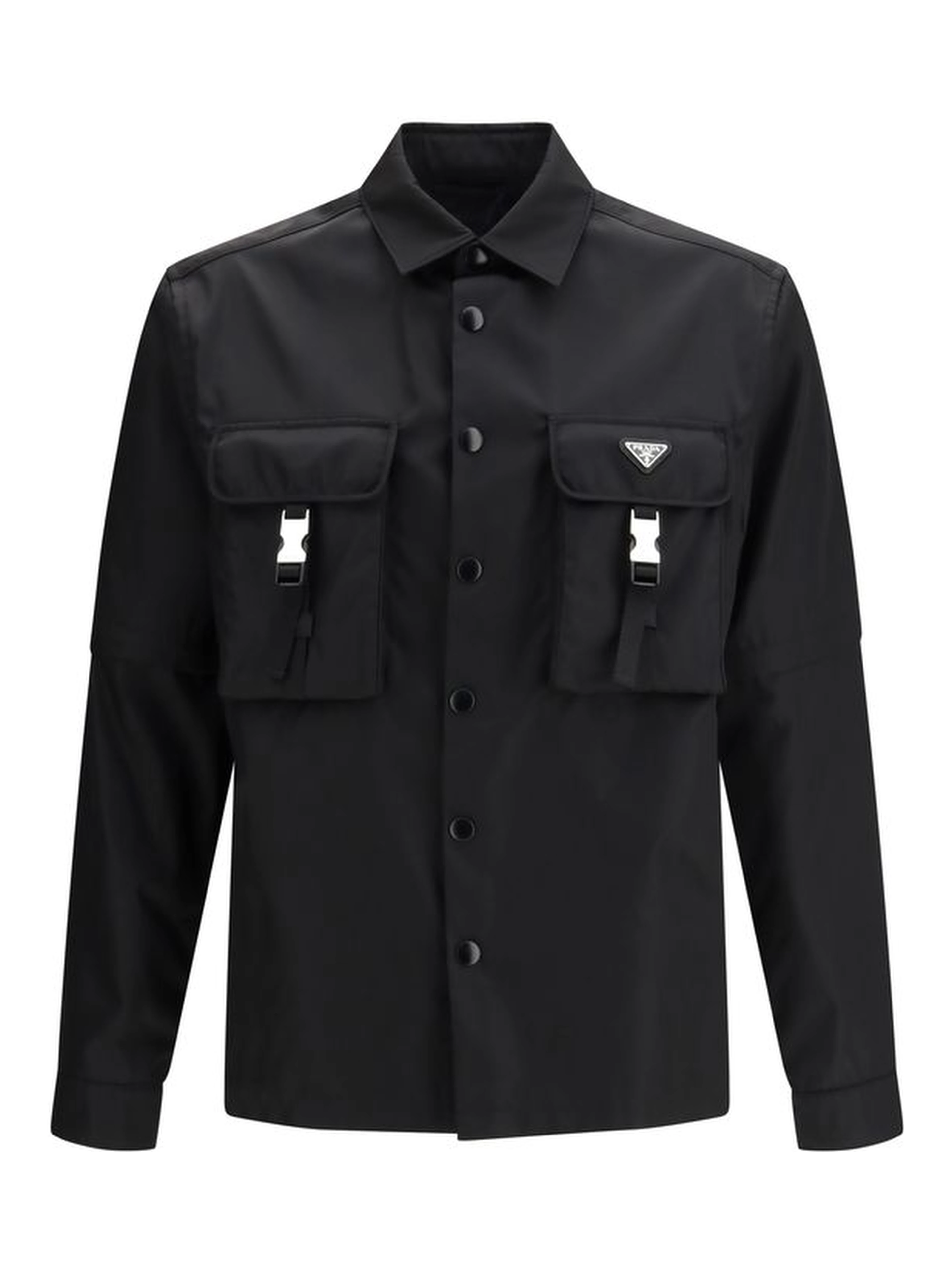 Black Recycled Polyamide Jackets And Coat