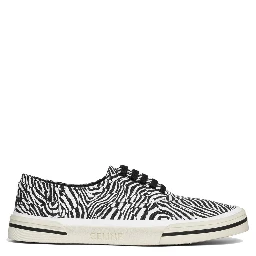 Black Canvas Low Top Sneakers