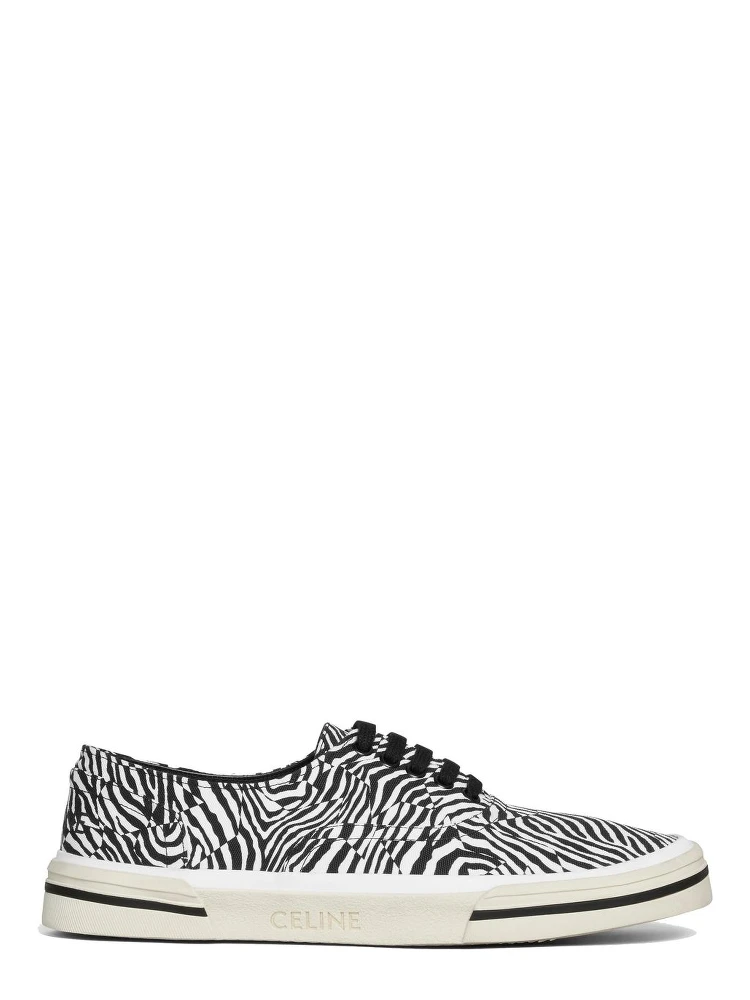 Black Canvas Low Top Sneakers