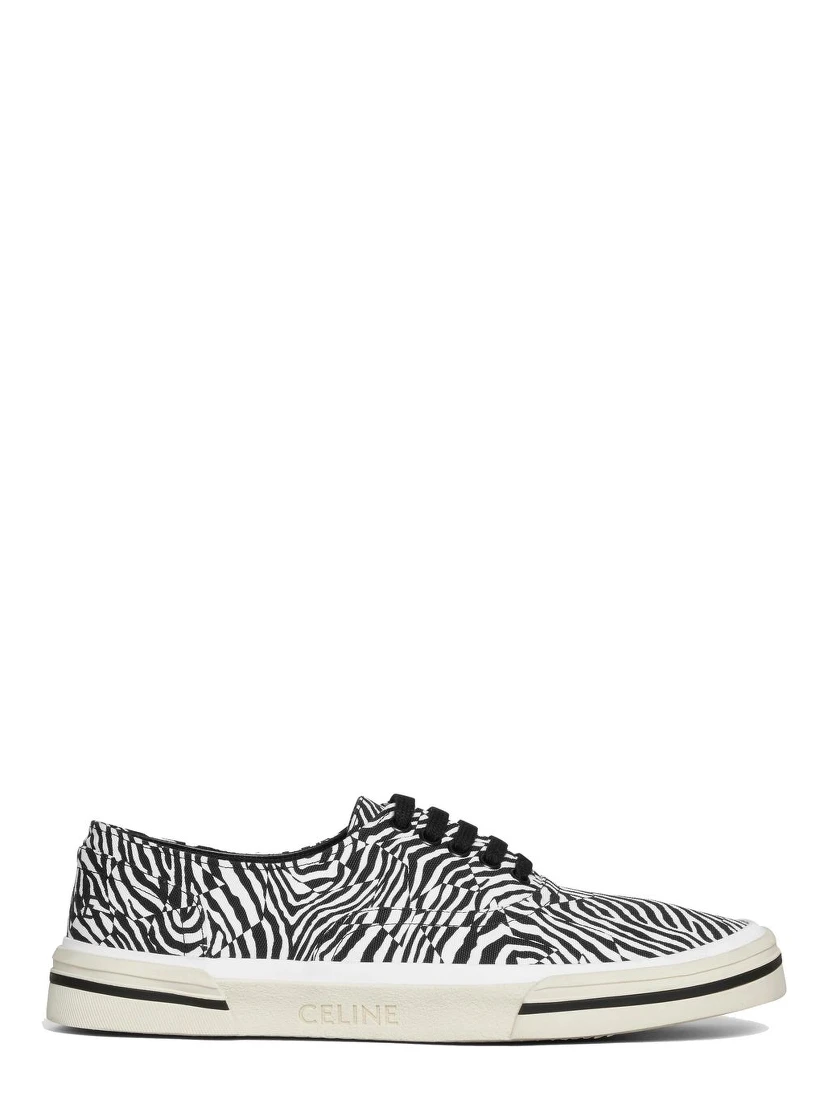 Black Canvas Low Top Sneakers