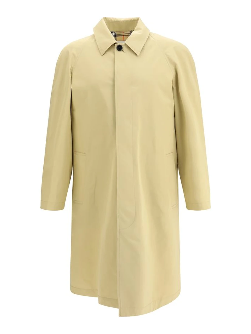 Beige Cotton Trench Coat