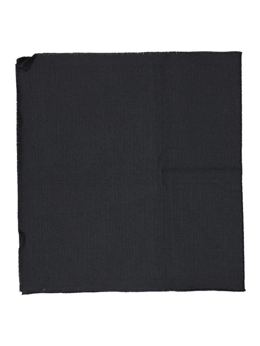 Black Virgin Wool Scarf