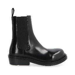 Black Calfskin Chelsea Boots