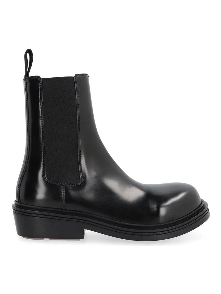 Black Calfskin Chelsea Boots
