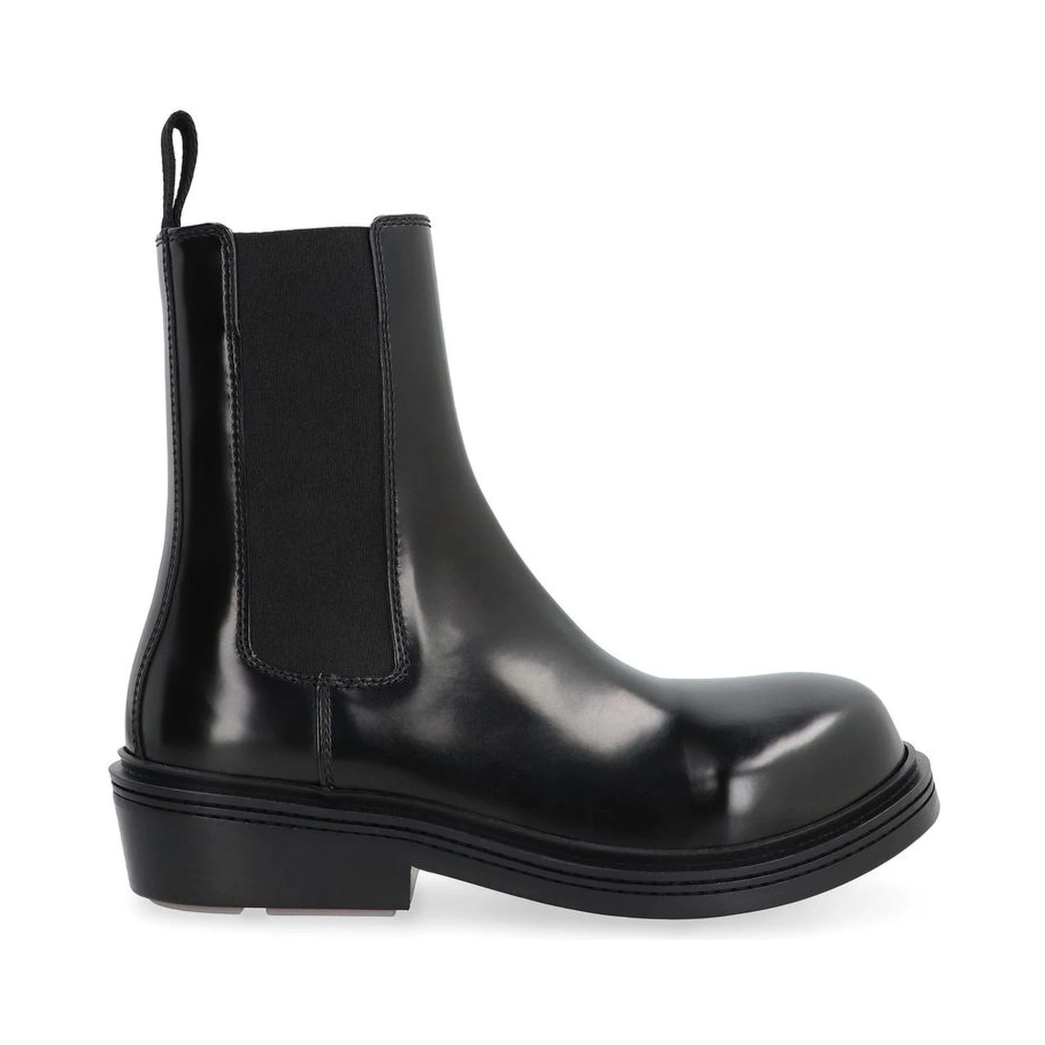 Black Calfskin Chelsea Boots