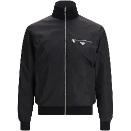Black Fleece Wool Full-Length Jacket
