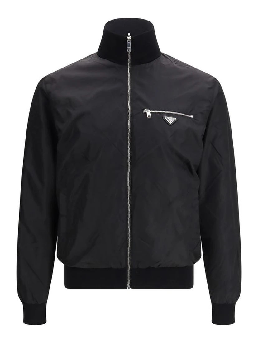 Black Fleece Wool Full-Length Jacket