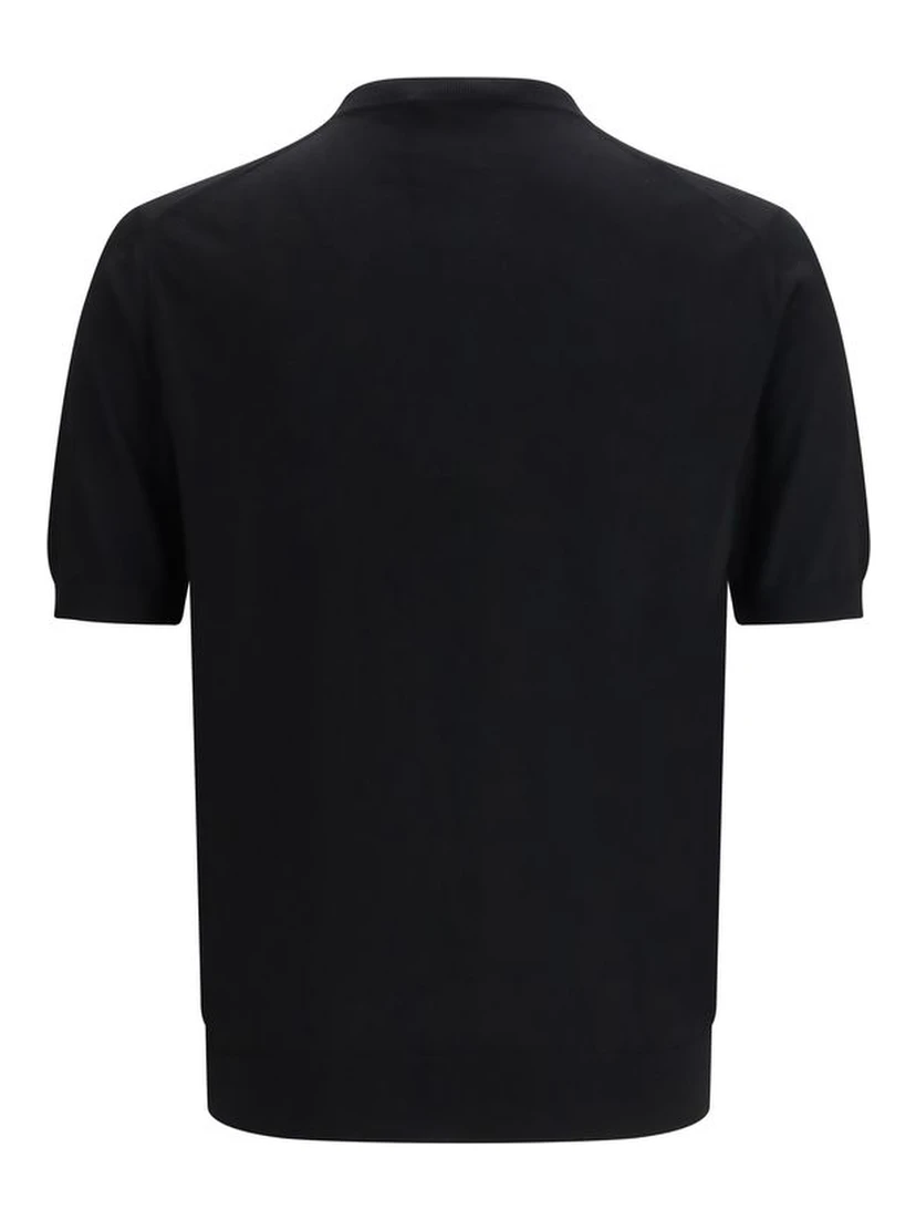 Black Fleece Wool T-Shirt