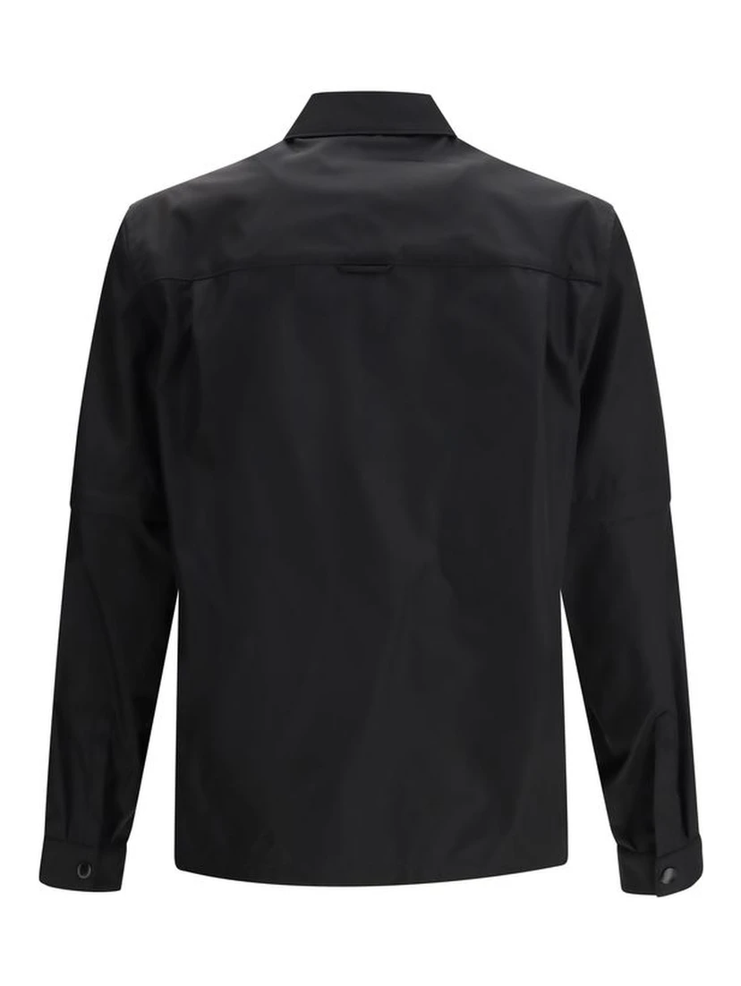 Black Recycled Polyamide Jackets And Coat
