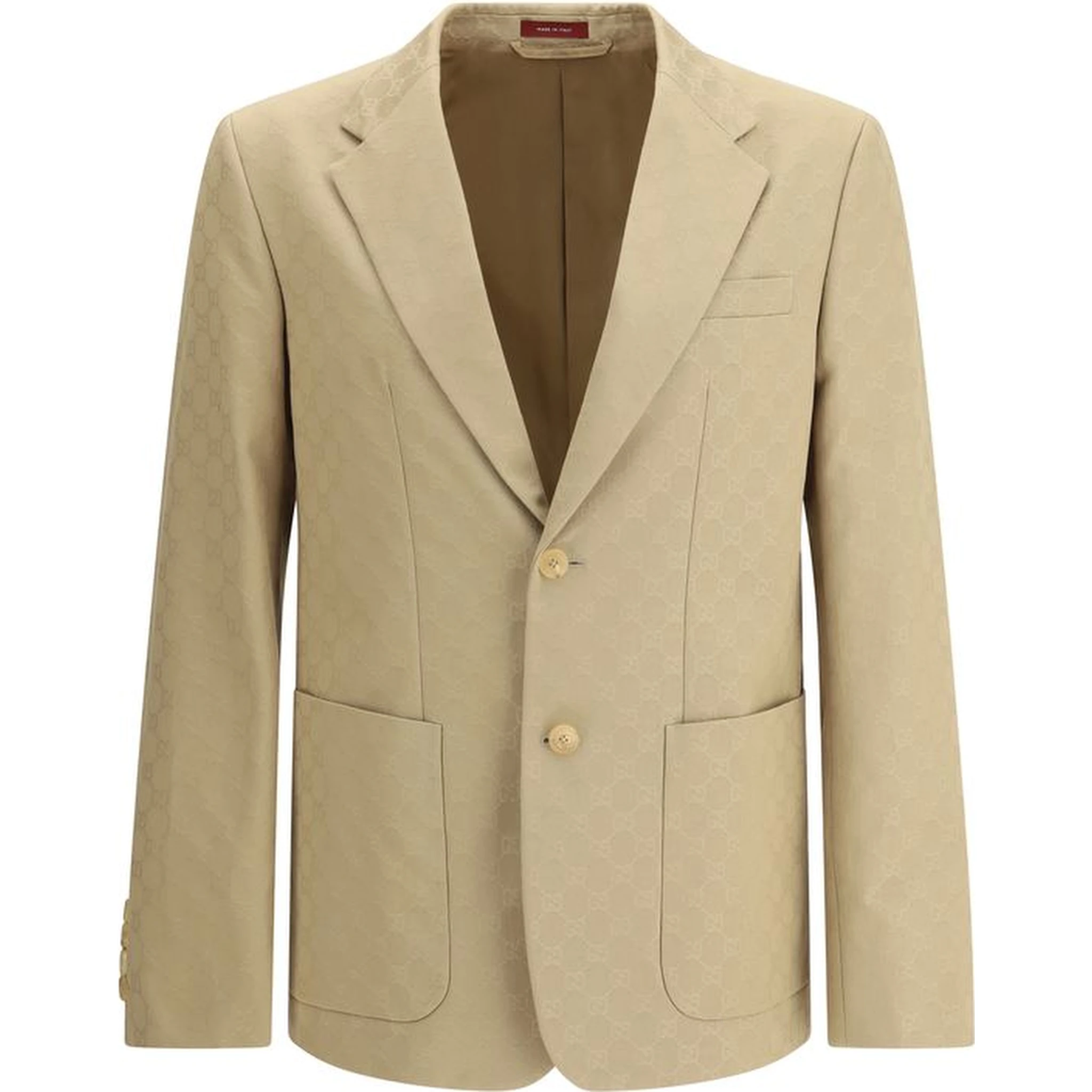 Beige Cotton Blazer