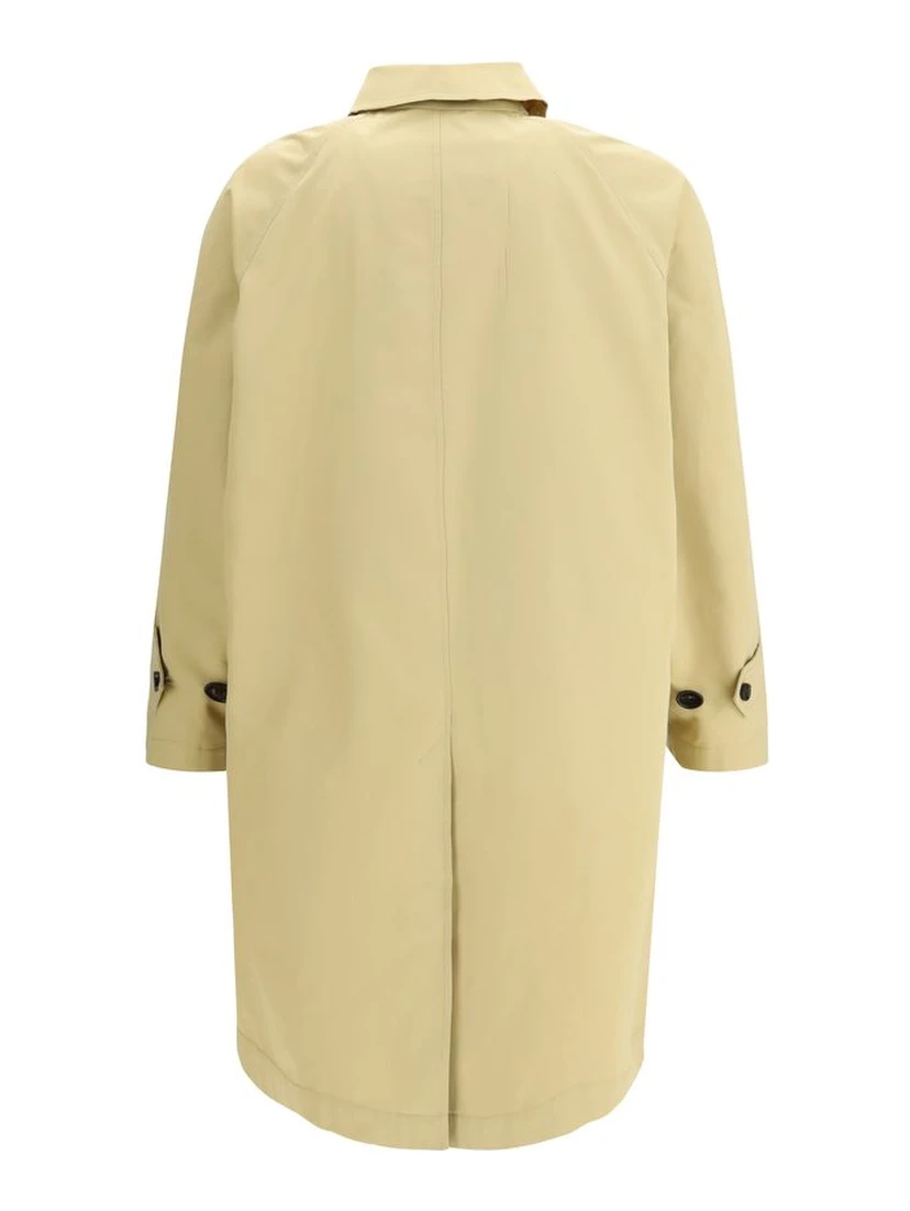 Beige Cotton Trench Coat