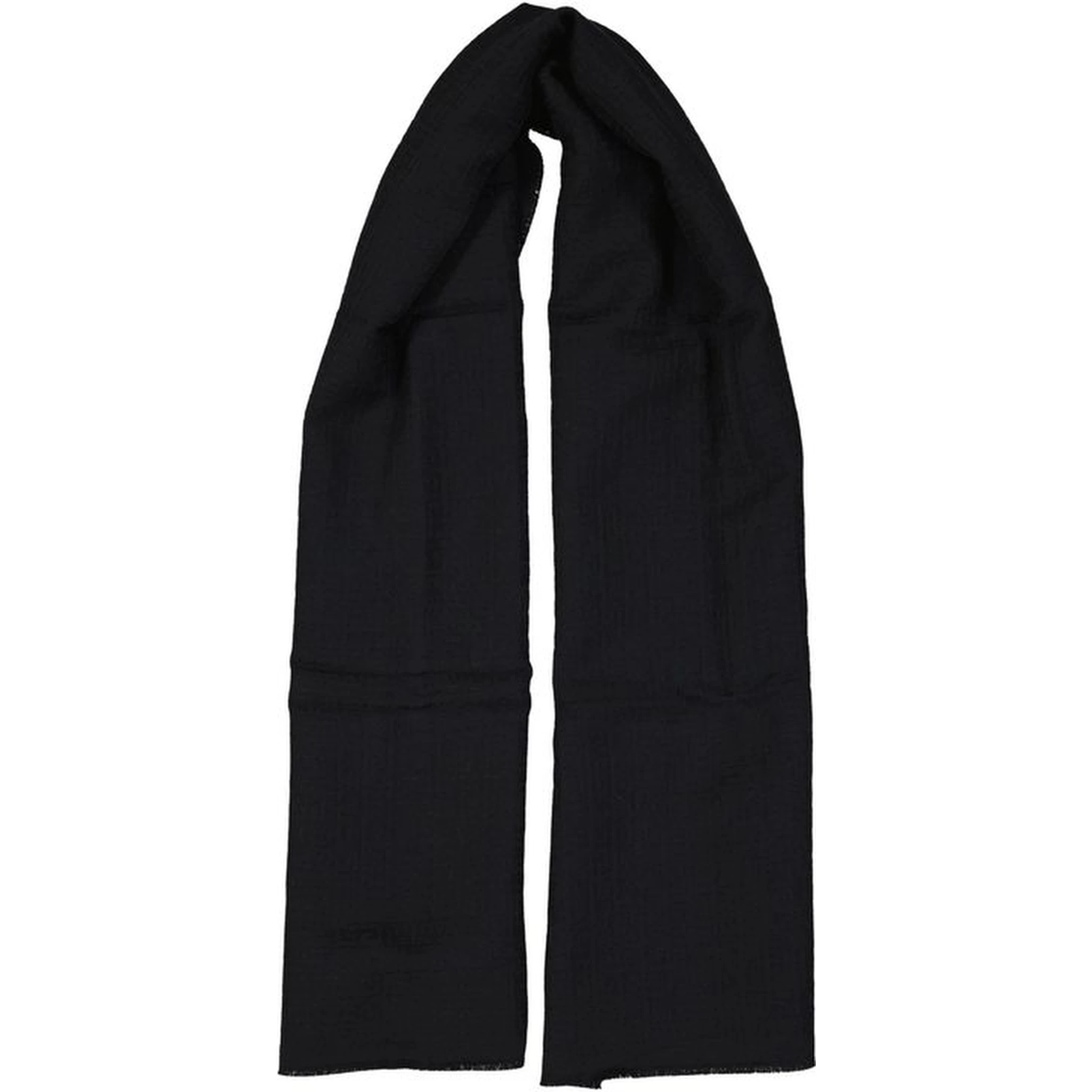 Black Virgin Wool Scarf