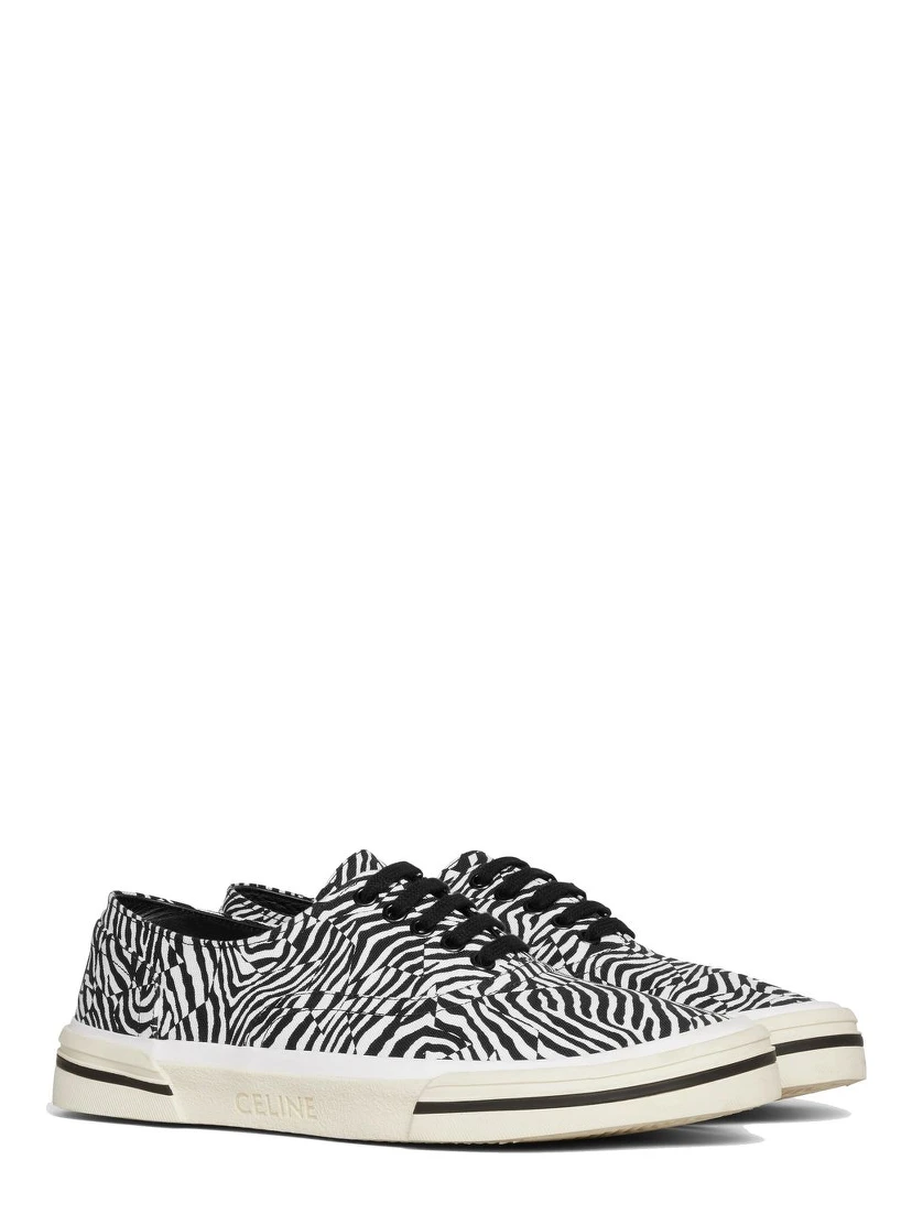 Black Canvas Low Top Sneakers
