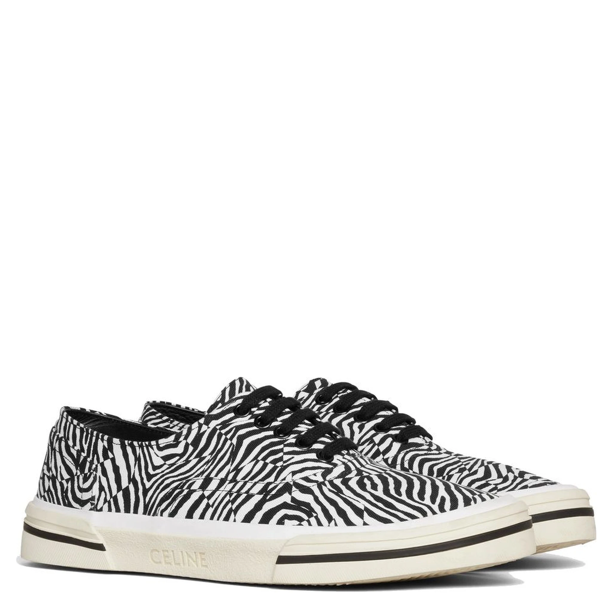 Black Canvas Low Top Sneakers