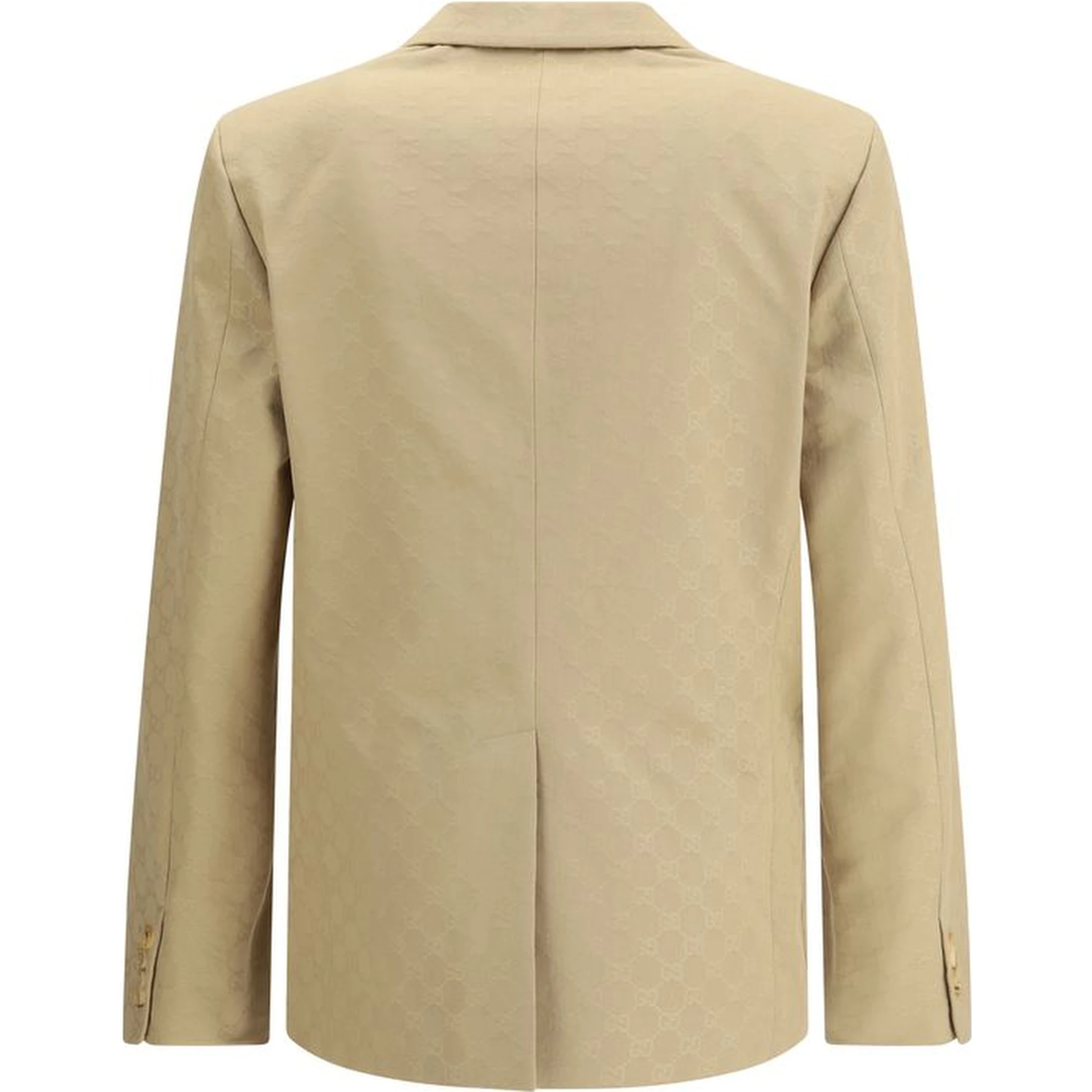 Beige Cotton Blazer