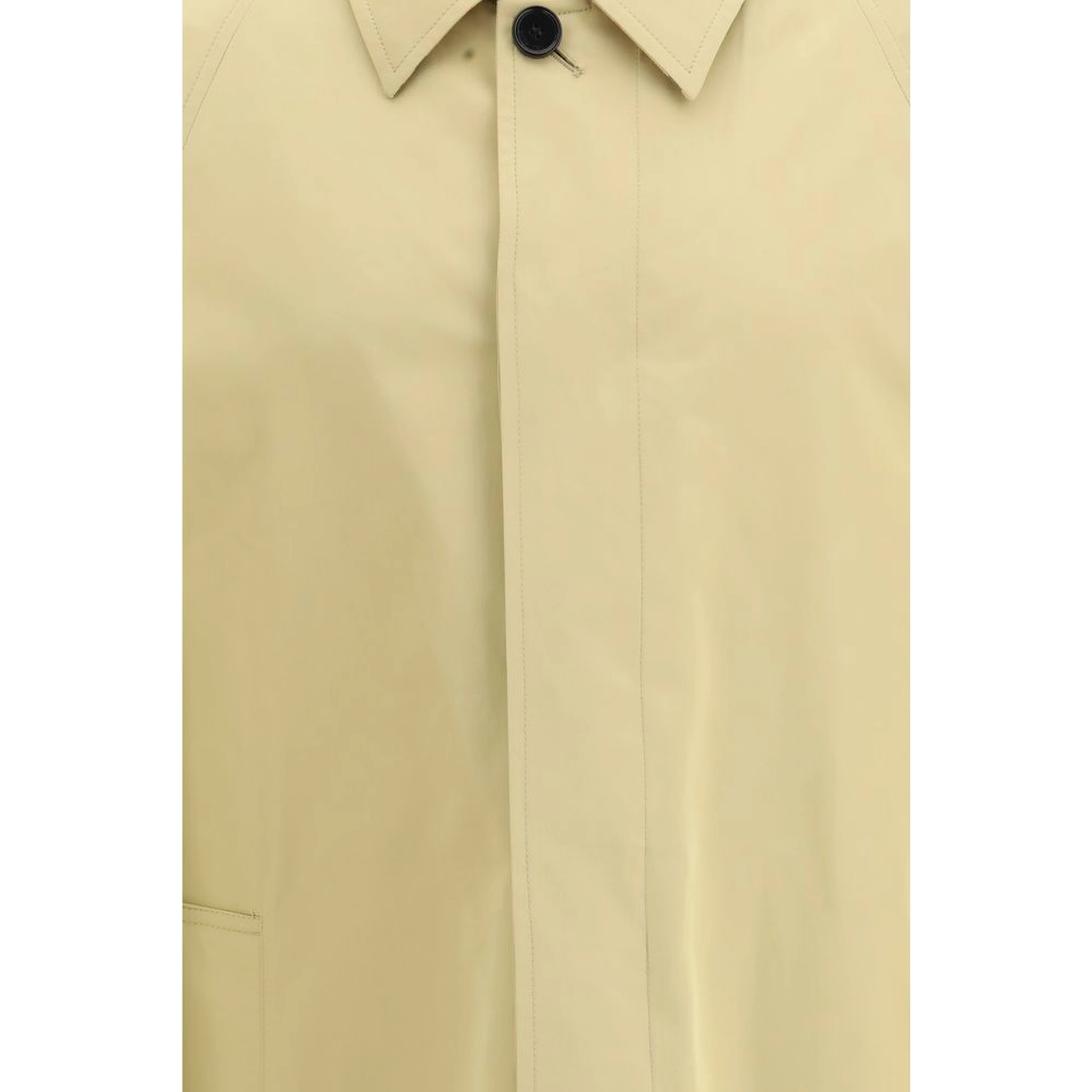 Beige Cotton Trench Coat
