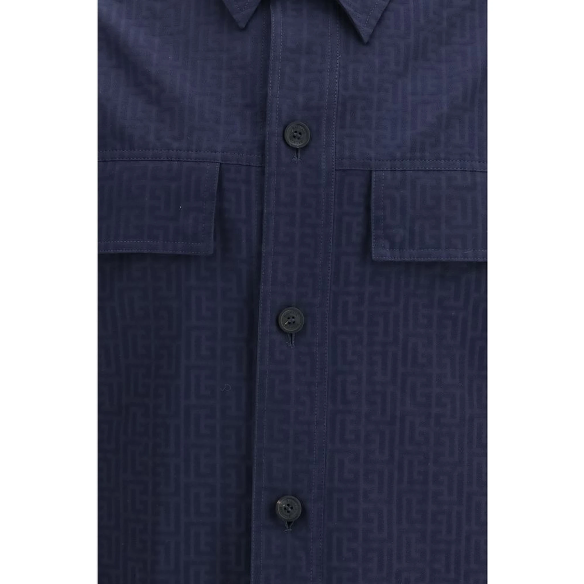 Blue Cotton Shell Jacket